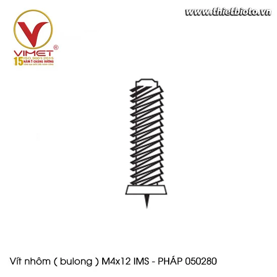 Vít nhôm ( bulong ) M4x12