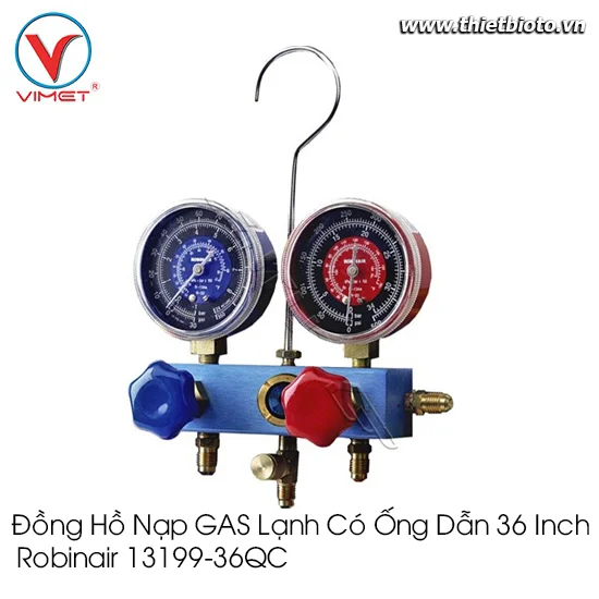 Đồng hồ nạp GAS lạnh có ống dẫn 36" 13199-36QC