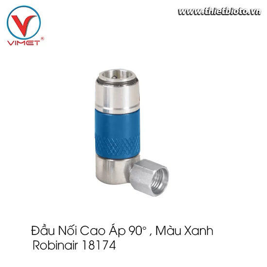 Đầu nối thấp áp 90° , màu xanh 18174