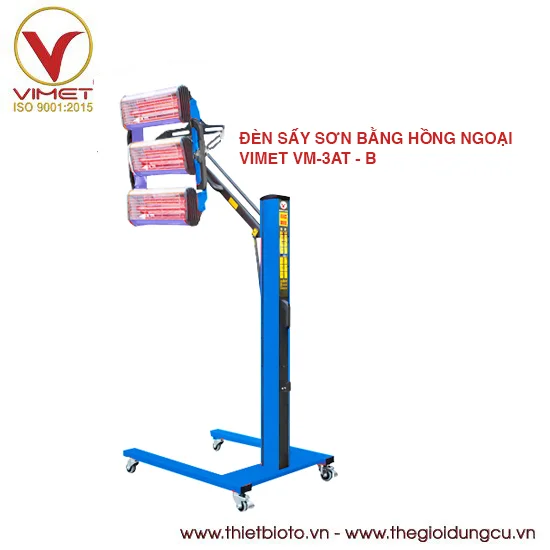 Đèn sấy sơn bằng hồng ngoại 3 bóng hidi VM-3AT-B