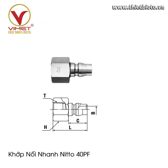 Khớp Nối Nitto  40PF