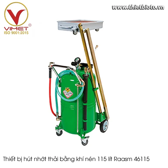 Thiết bị hút nhớt thải bằng khí nén 115 lít Raasm 46115