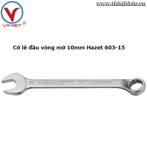 Cờ lê đầu vòng mở 15mm Hazet 603-15