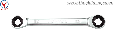 Cờ lê 2 đầu vòng sao tự động E6xE8 TOPTUL AOAC0608