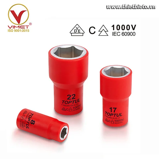 Tuýp lục giác cách điện 1/4" TOPTUL BAEA