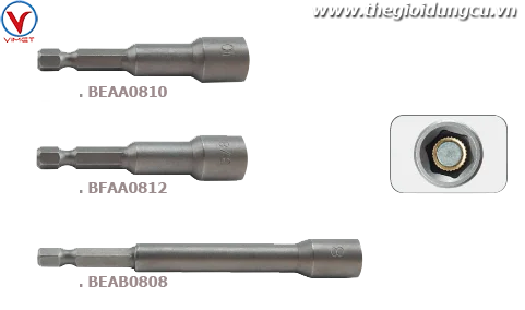 Đầu bắn vít tôn 1/4" Toptul BEAA0806G
