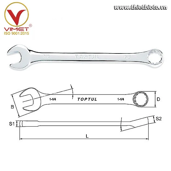 Cờ lê vòng miệng hệ inch TOPTUL ACAB1111