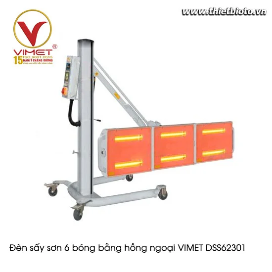 Đèn sấy sơn 6 bóng bằng hồng ngoại VIMET DSS62301