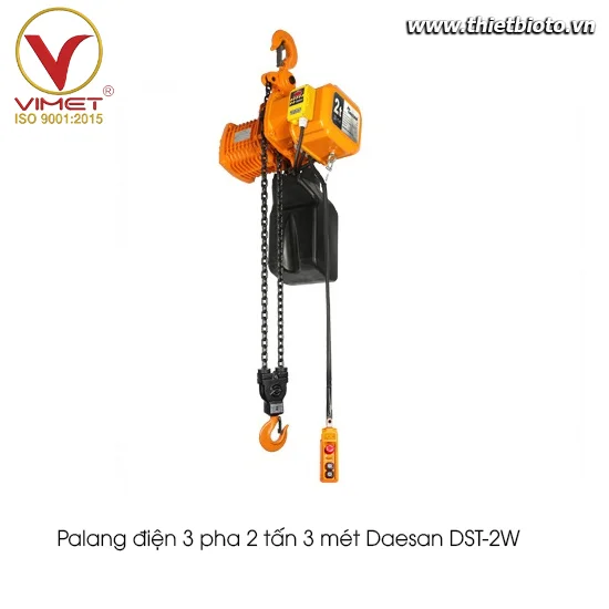 Palang điện 3 pha 2 tấn 3 mét Daesan DST-2W