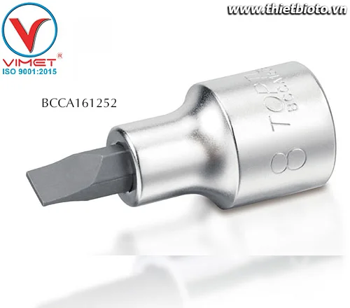 Đầu tuýp mũi vít dẹt 1/2" Toptul BCCA1612
