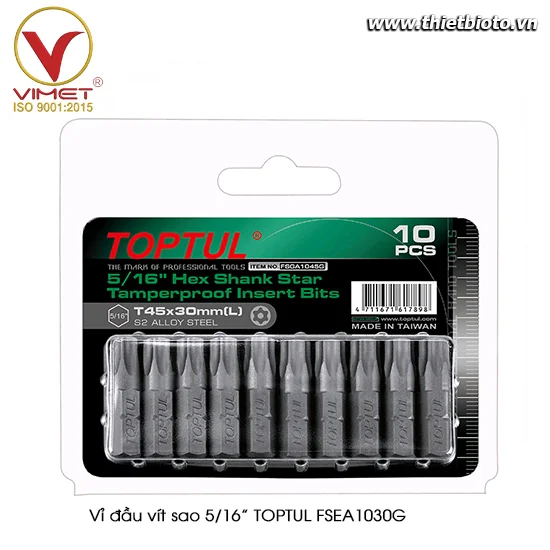 Vỉ đầu vít sao 5/16" TOPTUL FSEA1030G
