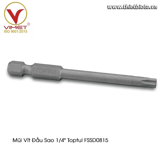 Mũi vít đầu sao 1/4" Toptul FSSD0815