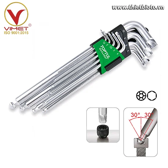Bộ khóa lục giác Toptul GAAL0927