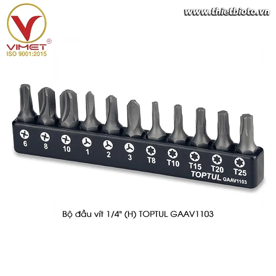 Bộ đầu vít 1/4" (H) TOPTUL GAAV1103
