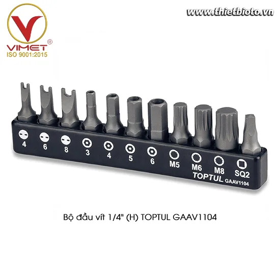 Bộ đầu vít 1/4" (H) TOPTUL GAAV1104
