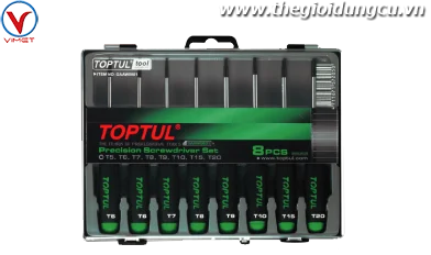 Bộ tua vít đầu sao 8 chi tiết Toptul GAAW0801