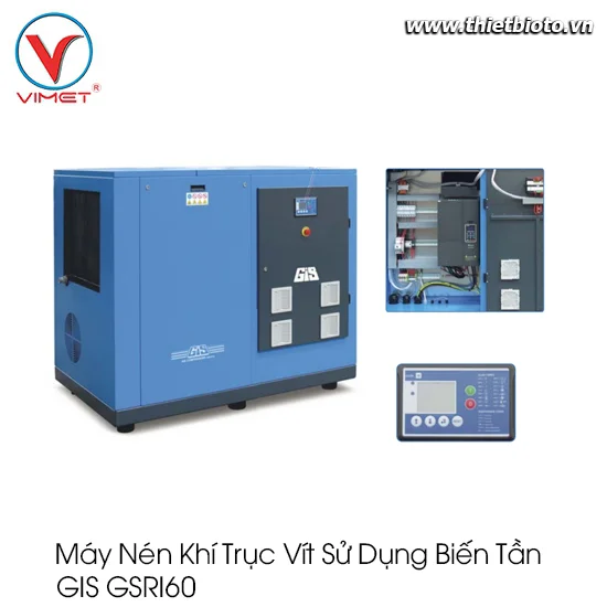 Máy nén khí trục vít inverter GIS 60 HP Gis GSRI60