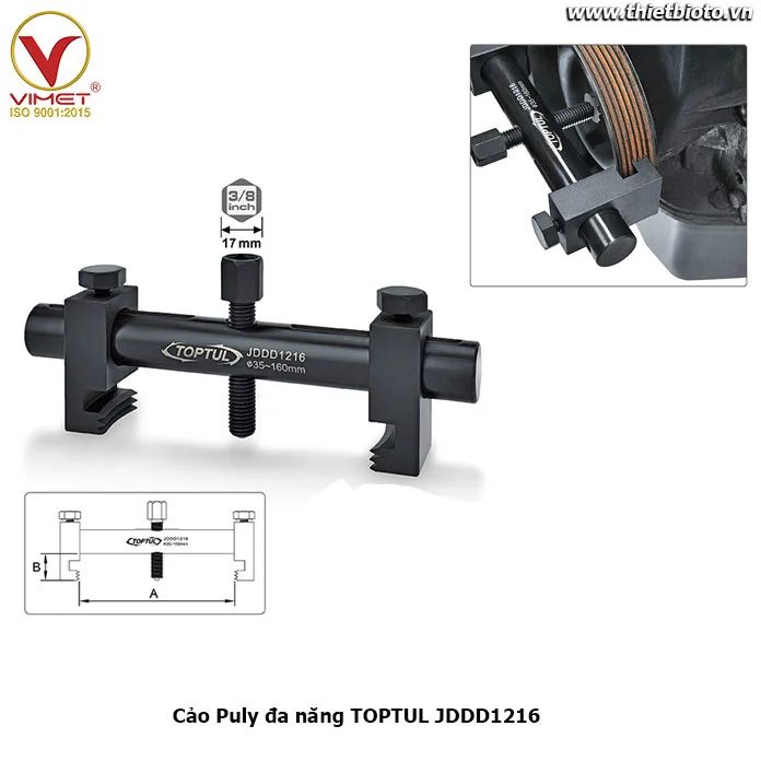 Cảo Puly đa năng TOPTUL JDDD1216