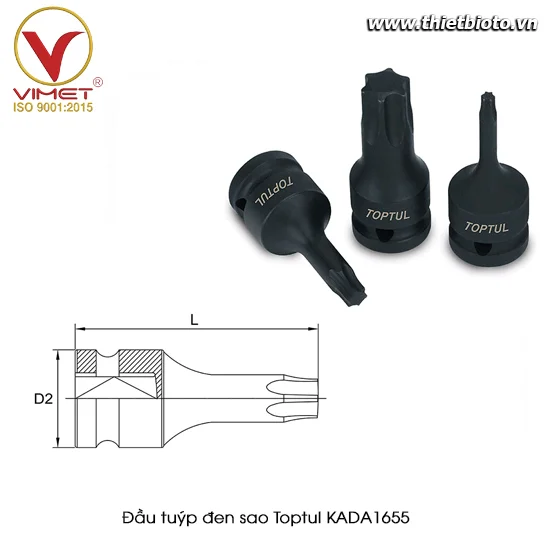 Đầu tuýp đen sao TOPTUL KADA1655