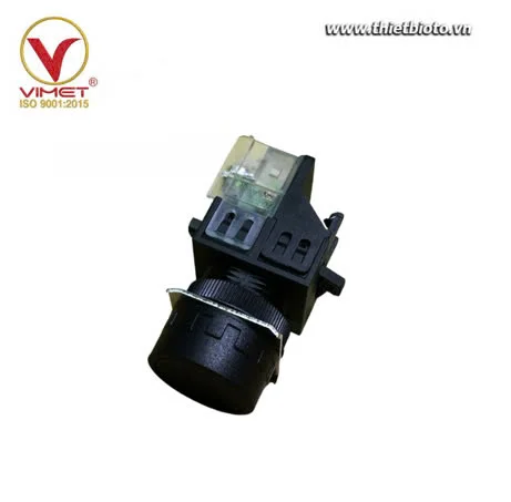 Công tắc nút nhấn màu đen KP5BRRFBK10S Phụ Kiện Heshbon HL-32X