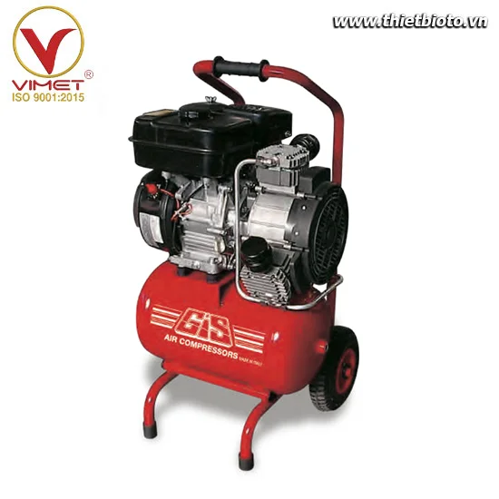 Máy nén khí piston truyền động động cơ xăng GIS TOP700/20V/MOTO