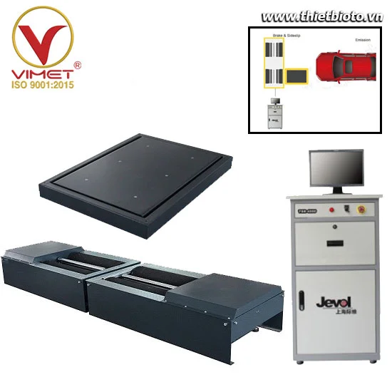 Hệ thống thiết bị kiểm tra phanh xe tải 10 tấn JEVOL SBS10302