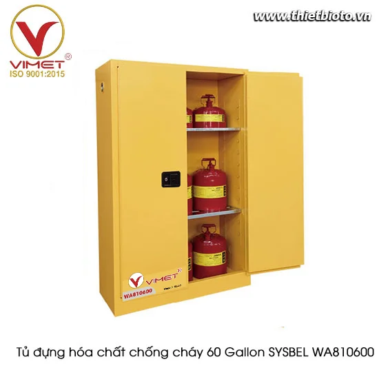 Tủ đựng hóa chất chống cháy 60 Gallon VIMET WA810600