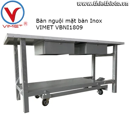 Bàn nguội chuyên dùng mặt bàn Inox VBNI1809
