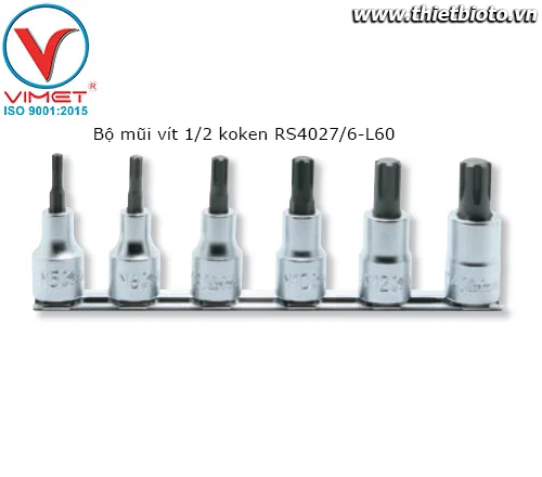 Bộ mũi vít 1/2 koken RS4027/6-L60