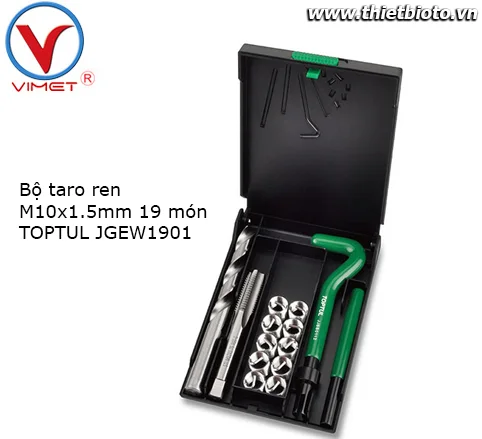 Bộ taro ren M10x1.5mm 19 món TOPTUL JGEW1901