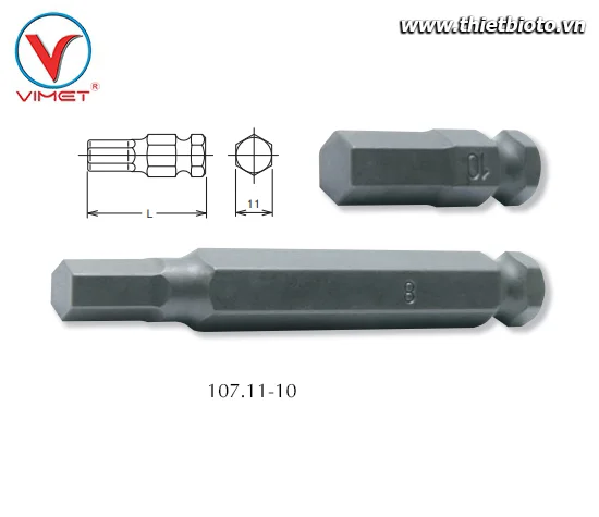 Đầu khẩu lục giác 10mm Koken 107.11-10