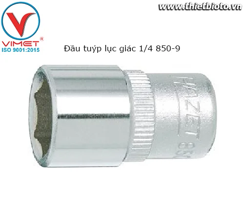 Đầu tuýp lục giác 1/4 Hazet 850-9