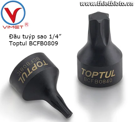 Đầu tuýp sao 1/4" Toptul BCFB0809