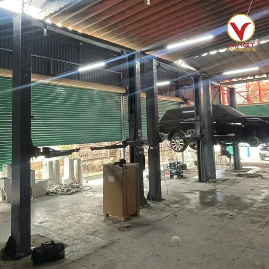 Cầu nâng 2 trụ cáp trên VIMET TLG40110 - ảnh thực tế 3