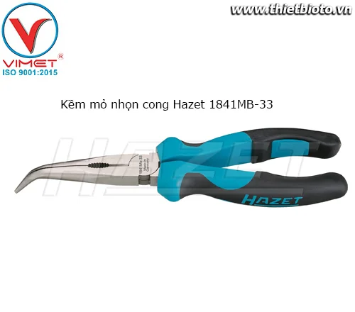 Kềm mỏ nhọn cong Hazet 1841MB-33