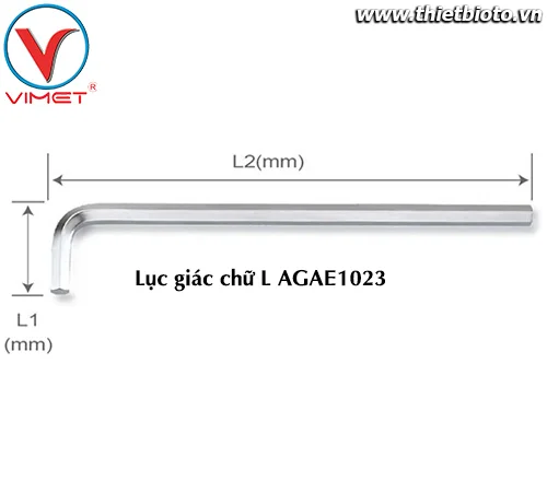 Lục giác chữ L (dài) 10mm TOPTUL AGAE1023