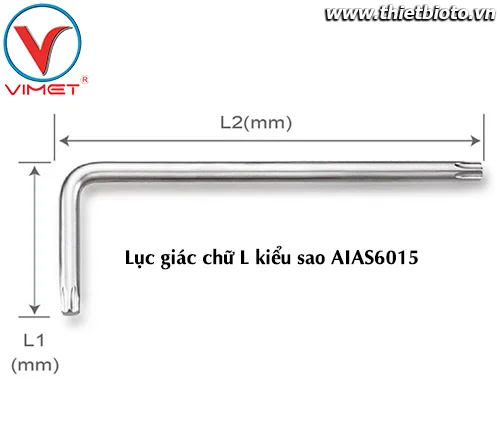Lục giác L sao (ngắn) T60 TOPTUL AIAS6015