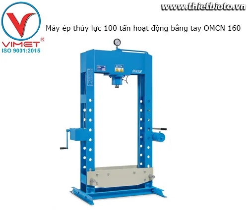 Máy ép thủy lực 100 tấn hoạt động bằng tay OMCN 160