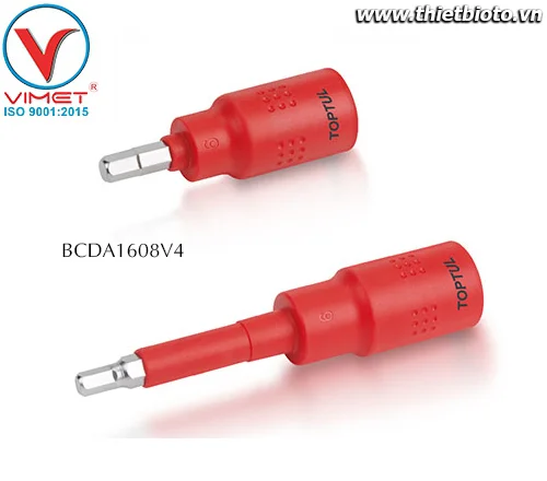 Mũi vít lục giác 1/4" cách điện Toptul BCDA0804V4