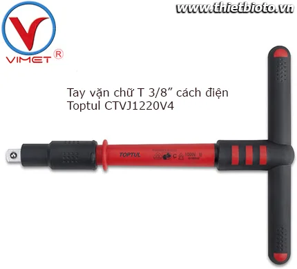 Tay vặn chữ T 3/8" cách điện Toptul CTVJ1220V4
