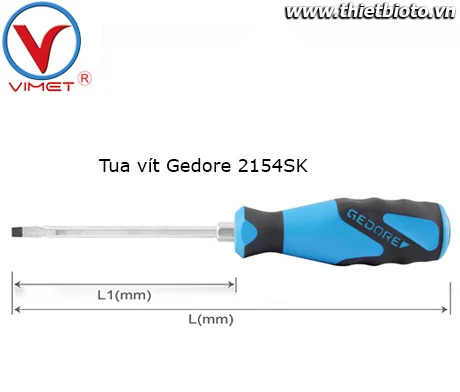 Tua vít dẹt 14mm Gedore 1845284 series 2154 SK