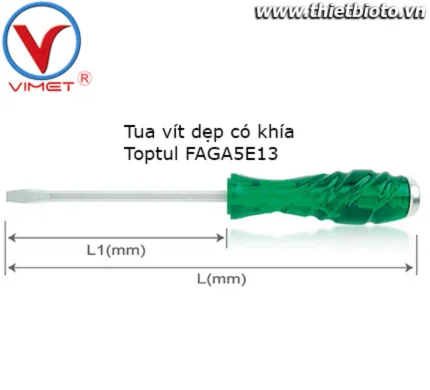 Tua vít dẹp có khía FAGA5E13(ngưng sản xuất)
