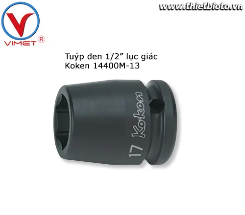 Tuýp đen 1/2" lục giác Koken 14400M-13