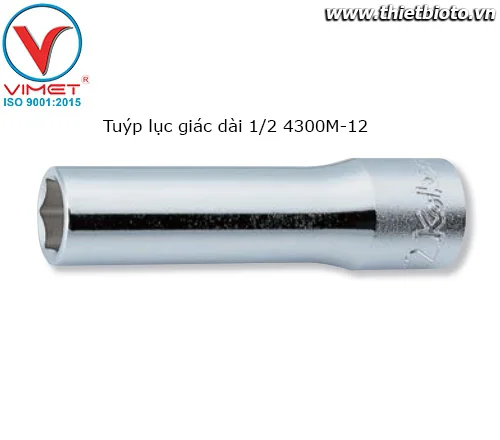 Tuýp lục giác dài 1/2 4300M-19