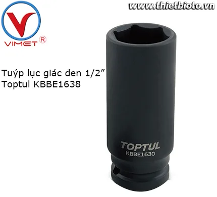 Tuýp lục giác đen 1/2" Toptul KBBE1638