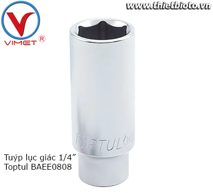 Tuýp lục giác 1/4" Toptul BAEE0808