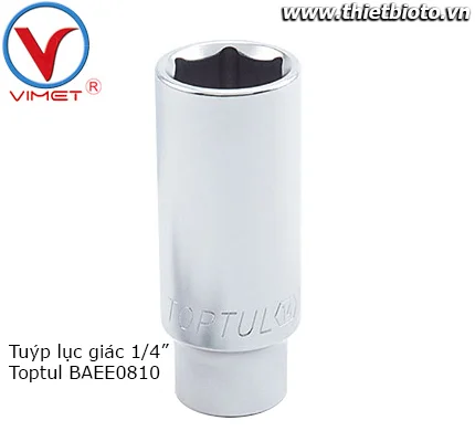 Tuýp lục giác 1/4" Toptul BAEE0810