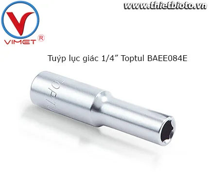 Tuýp lục giác 1/4" Toptul BAEE084E