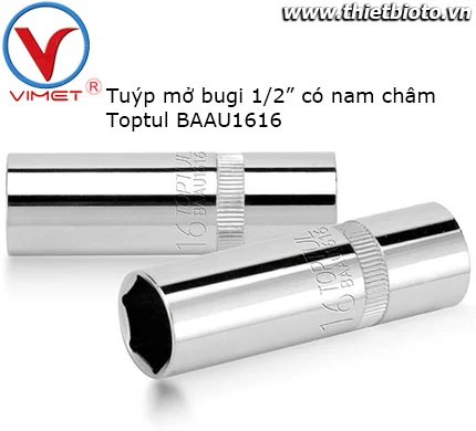 Tuýp mở bugi 1/2" có nam châm Toptul BAAU1616