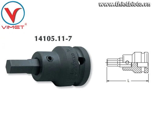 Đầu tuýp lục giác 7mm Koken 14105.11-7